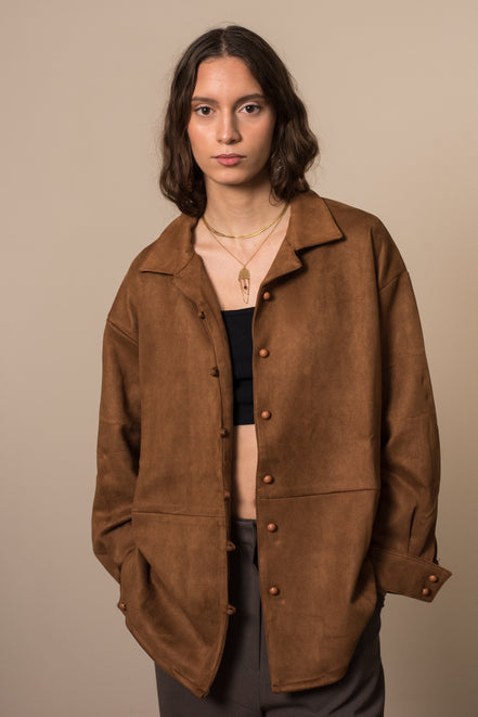 Suede shirt