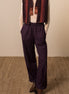 Purple wide pants