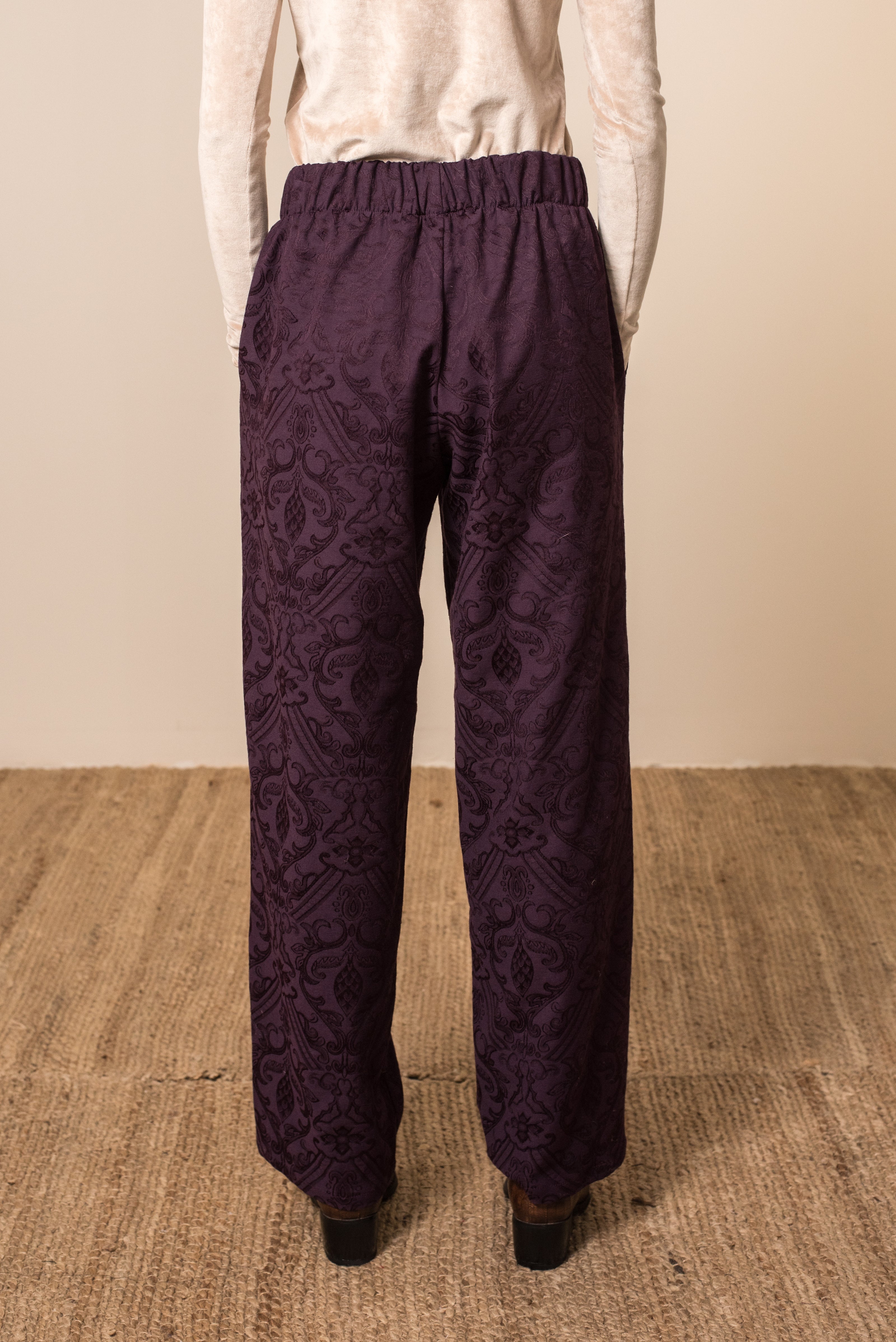Purple wide pants