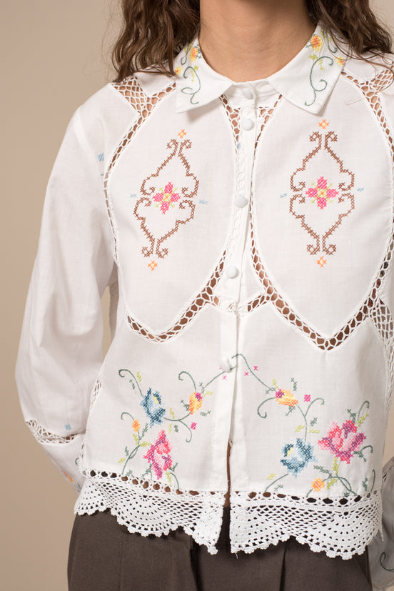 πουκαμισο απο παραδοσιακο εργοχειρο